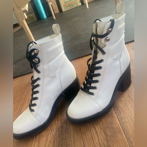 Heeled Combat Boots- 7 1/2 🔥
